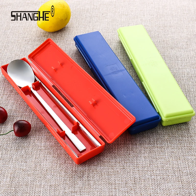 SHANGHE Kitchen 304 stainless steel Dinnerware Set Outdoor Travel Three Suits Free Shipping | Дом и сад
