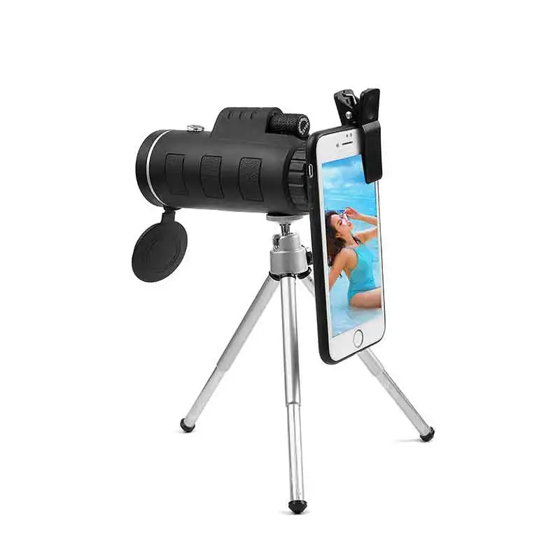 Bestsight 40X60 Монокуляр телескоп HD Мини Монокуляр Открытый Охота Кемпинг прицелы с компасом телефон клип