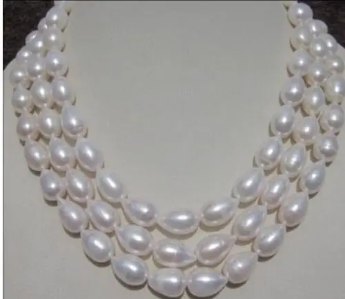 

Fashion fine jewelry NEW!Charming genuine Natural 8-9MM WHITE PEARL NECKLACE