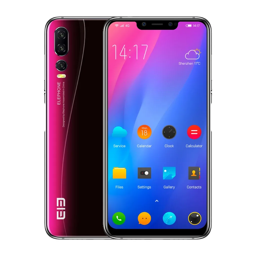 Elephone A5 6 18 &quot18 7: 9 4 Гб ОЗУ 64 ПЗУ P60 MT6771 четырехъядерный Android 8 1 12 Мп + 20 МП