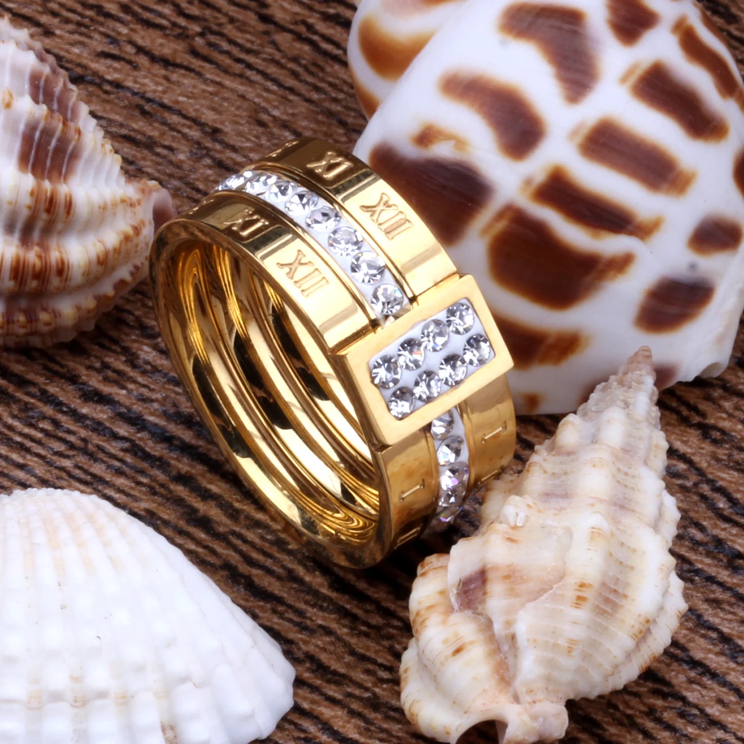 Роскошные брендовые ювелирные изделия LUXUSTEEL свадебные кольца из нержавеющей