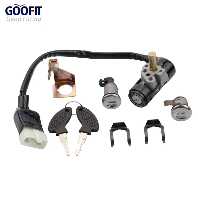 Набор ключей зажигания для мотоцикла GOOFIT 125/150cc мопед скутеры мотоциклетное