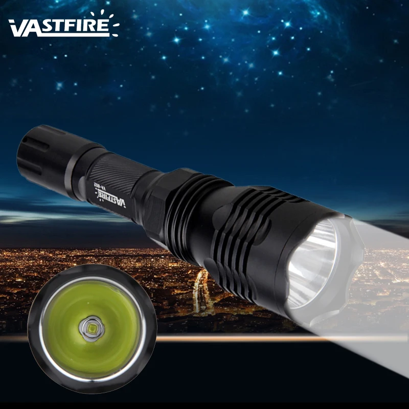 Мощный светодиодный светильник VASTFIRE 400 ярд, зеленый, красный, белый, ультра яркий фонарь T6/L2/V6, велосипедный светильник для кемпинга, хищник, светильник-вспышка