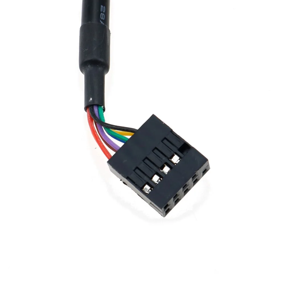 YuXi черный 19/20 Pin USB 3 0 Женский к 9 2 Мужской материнской платы заголовок адаптер Шнур