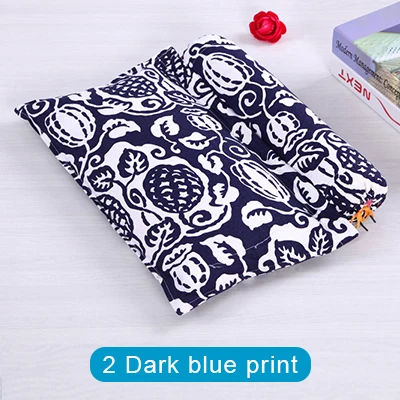 2-Dark-blue-print Забота о здоровье гречневая подушка шелухи поддержка шеи шейки защиты полосой печати подушки для подарка путешествия постельные принадлежности Подушка для сна - Цвет: 2-Dark-blue-print