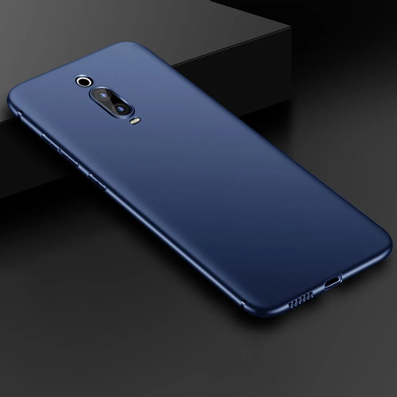 Чехол Raugee для Xiaomi mi 9T чехол ультра тонкий мягкий силиконовый чехол для Xiao mi Red mi K20 mi 9T Pro mi 9 M9 SE матовый чехол - Цвет: Синий