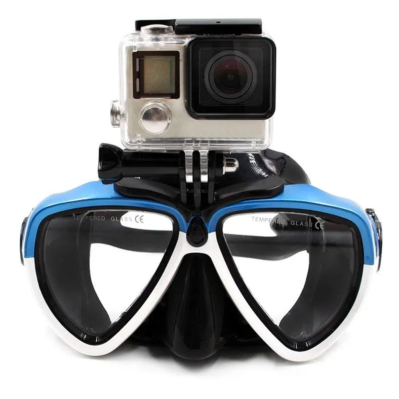 

Diving Mask Goggles Silicone Glasses for GoPro Hero 9 8 7 6 5 4 Yi 4K SJCAM EKEN DJI OSMO Action Camera Scuba and Snorkelin