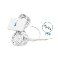 1pc 4g3g lte aerial wifi small panel antenna 10dbi with 2 extension cables 3meters long ts9crc9sma connector new