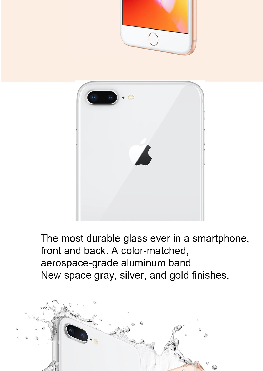 Разблокированный б/у Apple iphone 8 Plus шестиядерный iOS, 3 Гб оперативной памяти, Оперативная память 64/256 ГБ Встроенная память 5,5 дюймов 12MP отпечатков пальцев 2691 мА/ч, LTE, мобильный телефон, смартфон