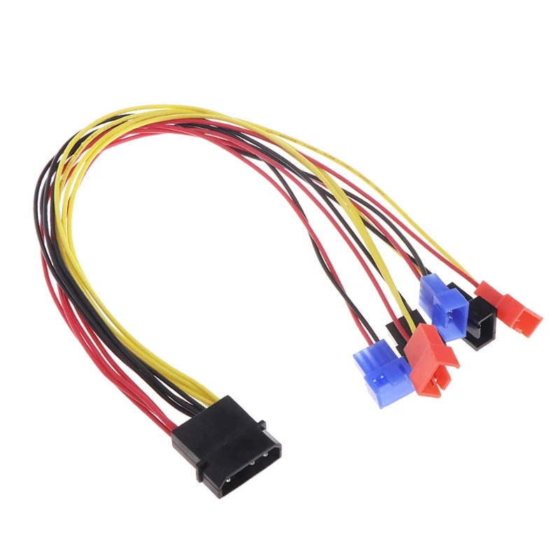 4 контактный IDE Molex для 6 портового вентилятора охлаждения 2 сплиттер питания ПК DIY