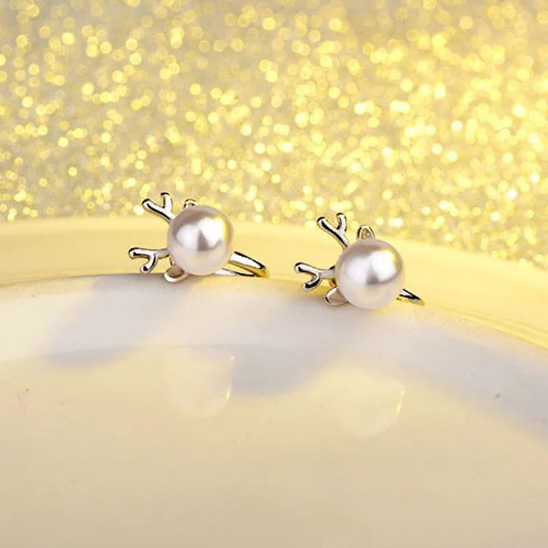 Женские серьги-клипсы с искусственным жемчугом 2018 | Украшения и аксессуары