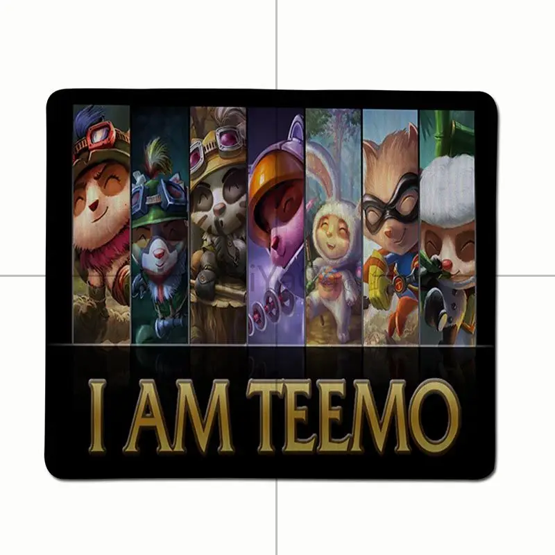 MaiYaCa Лига Легенд Teemo резиновая мышь прочный Настольный коврик для мыши игровая мышь подкладка для коврика для ПК ноутбук Настольный коврик