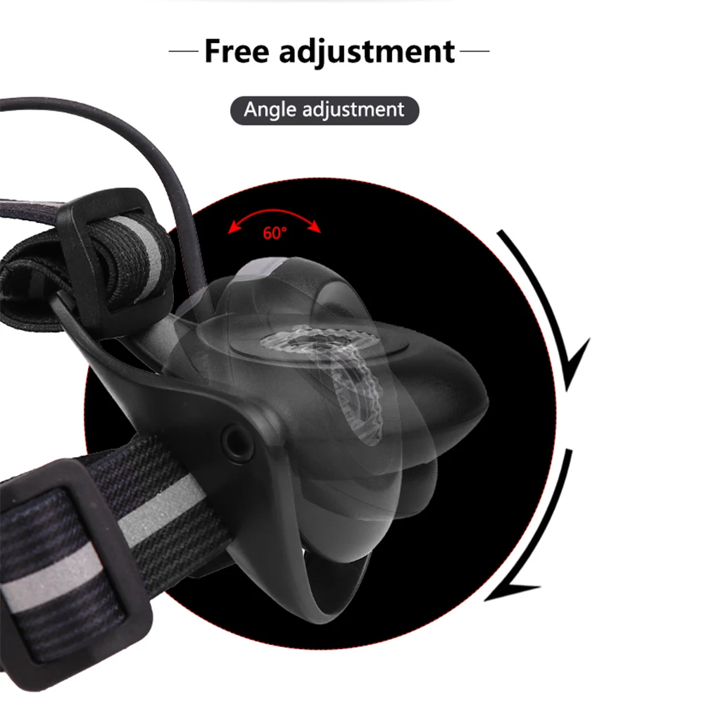 Супер яркий светодиодный нагрудный фонарь светодиодная вссветильник шка 2