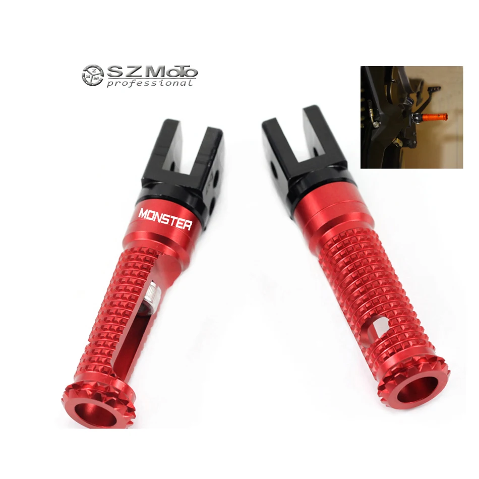 Для поездок на мотоцикле DUCATI MONSTER 659 696 796 1100 S EVO передние/Задние подножки для ног адаптер мотоциклист/пассажирские accesstories подножки