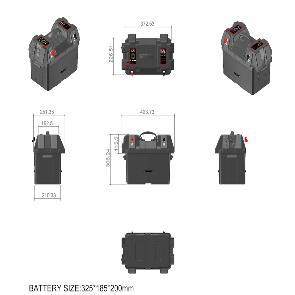 Многофункциональная Батарейная коробка с вольтметром Guage USB зарядное устройство