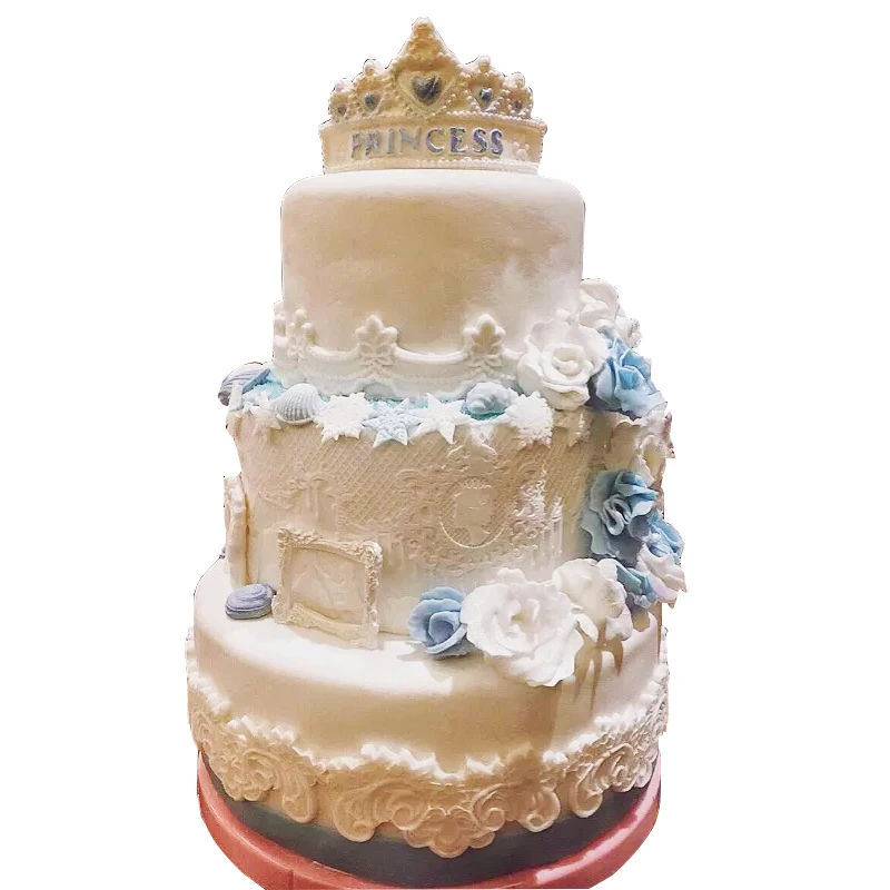 Yueyue Sugarcraft королевская силиконовая кружевная форма для помадки, форма для украшения торта, инструменты, форма для шоколадной мастики, украшение свадебного торта