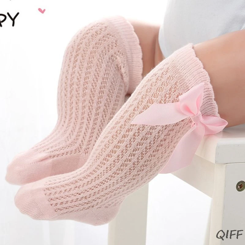Милые носки для малышей с бантом Хлопковые гольфы бантиками маленьких девочек