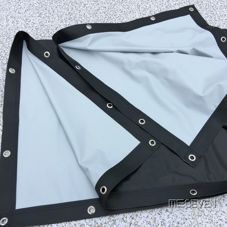 180 дюймовый 16:9 Профессиональный кинопроектор серого и черного цвета из ПВХ