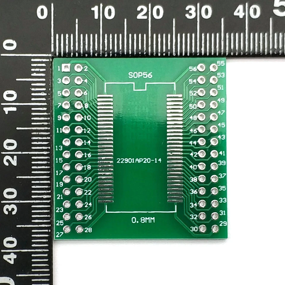 TSOPII TSSOP56 SOP56 конверсионная плата 0 635 мм/0 8 мм Шаг SDRAM адаптера |