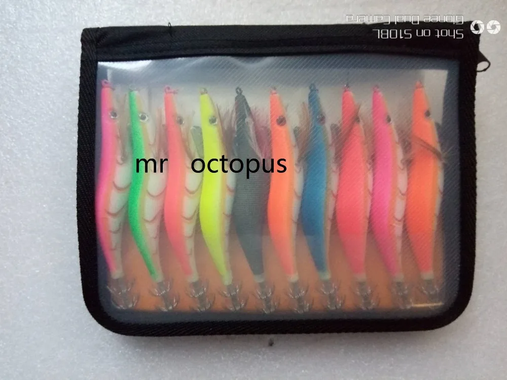 MR octopus2 набора 20 шт. джиг для кальмара крючок рыболовная приманка светящаяся в