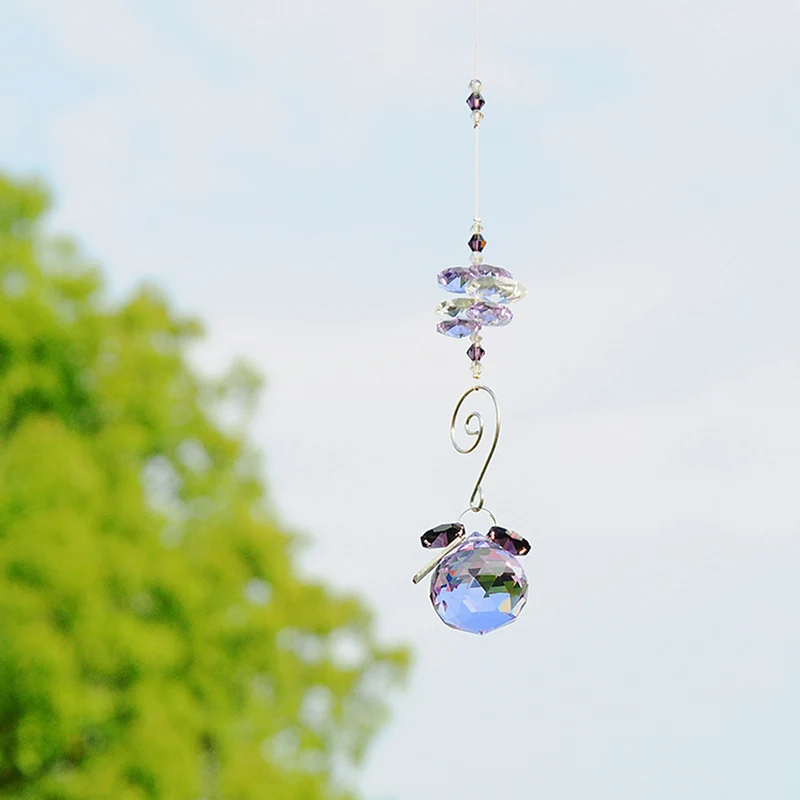 H & D 30 мм люстра хрустальный шар призмы Радуга Octogon чакра Suncatcher в подарок