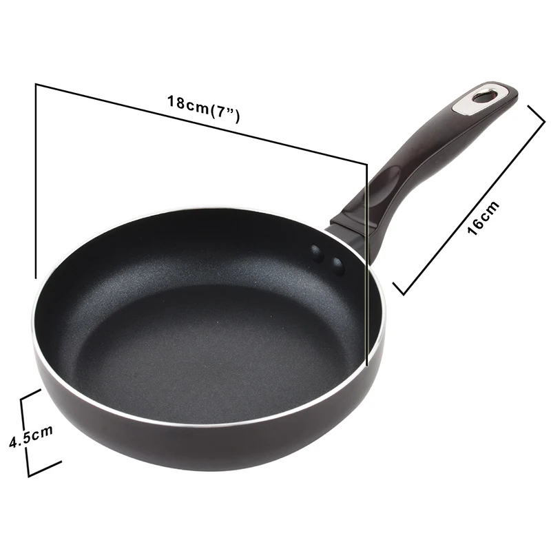 7 дюймов Мини-Сковорода сковорода Яичница стейк горшок с Стекло крышка Алюминий