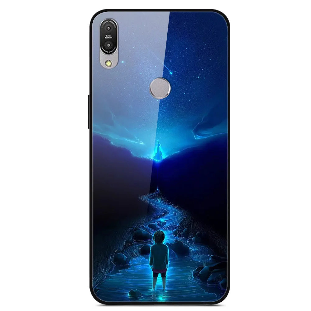 09 Для ASUS Zenfone Max Pro M1 ZB601KL ZB602KL чехол из закаленного стекла с изображением планеты космос, стеклянный чехол на заднюю панель Для Zenfone Max Pro M1 ZB602K - Цвет: 09