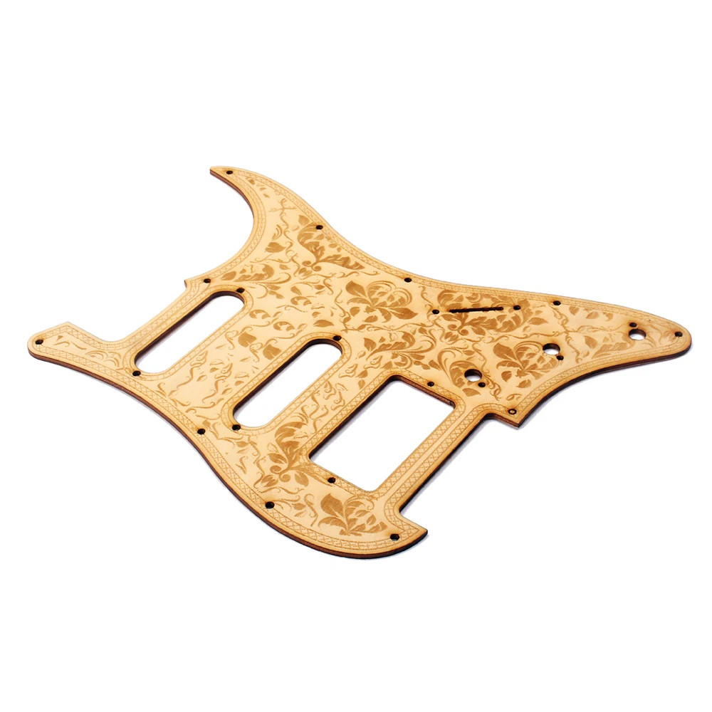 Деревянная гитара SSH Pickguard из кленового дерева с декоративным цветочным узором