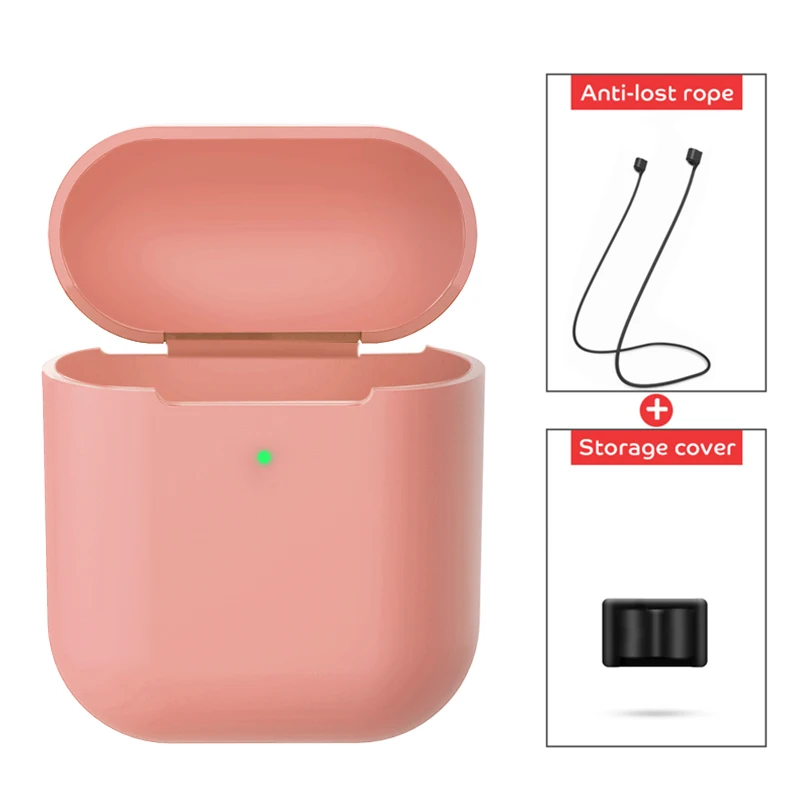 Чехол для Apple Airpods 2 Силиконовый противоударный чехол наушников беспроводной