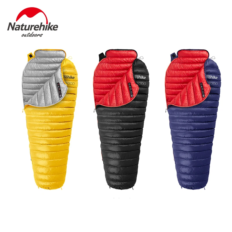 

Naturehike Outdoor Goose Down Mummy Sleeping Bag Camping Hiking Climbing Ultralight Down Sleeping Gear Bed NH18S300-D