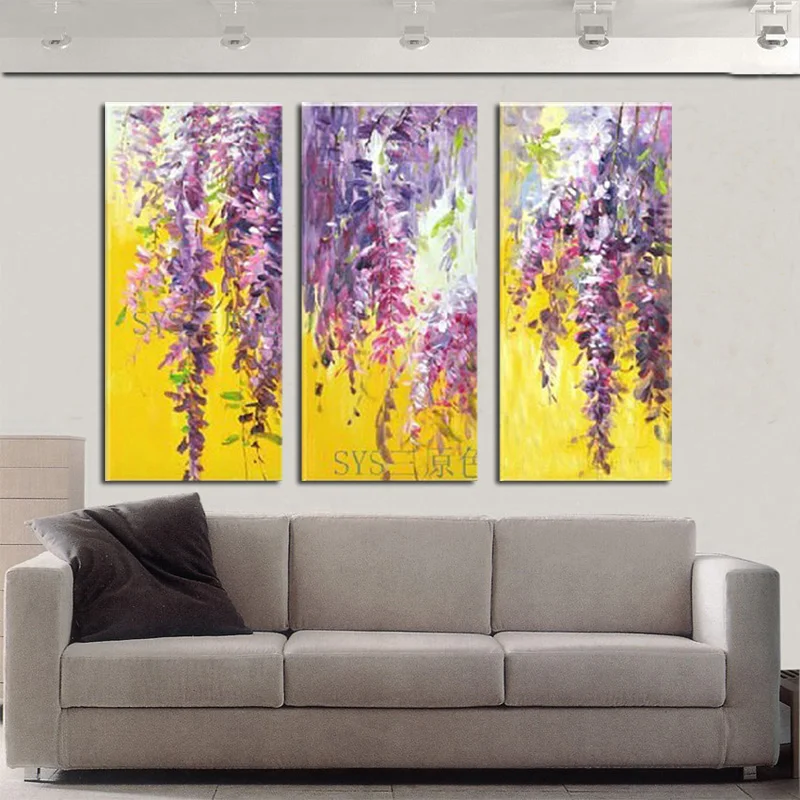 Современное абстрактное огромное украшение на стену живопись маслом холсте
