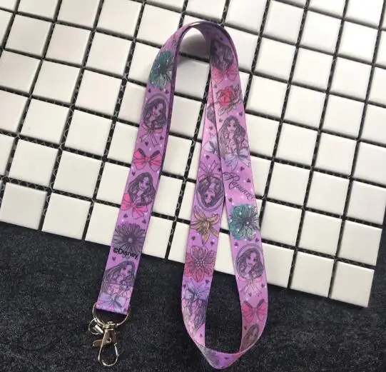 Free Shipping 1Pcs princess cartoon Lanyard ID Badge Holders Mobile Neck Keychains For Party Gifts QW-244 | Украшения и