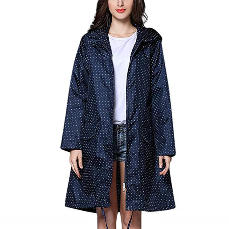 Длинный плащ женский мужской водонепроницаемый ветрозащитный легкий с
