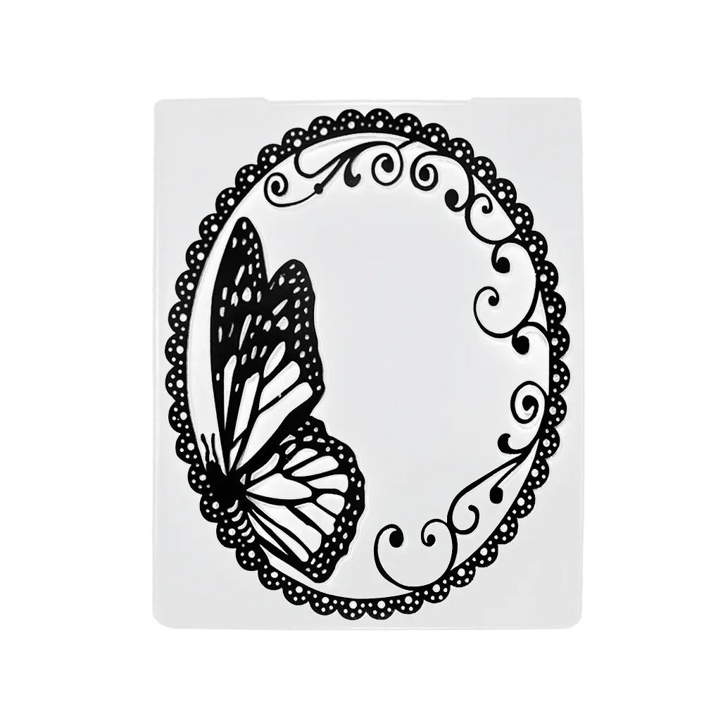 Дизайн зеркала для скрапбукинга DIY бумажные резные штампы пластиковая папка