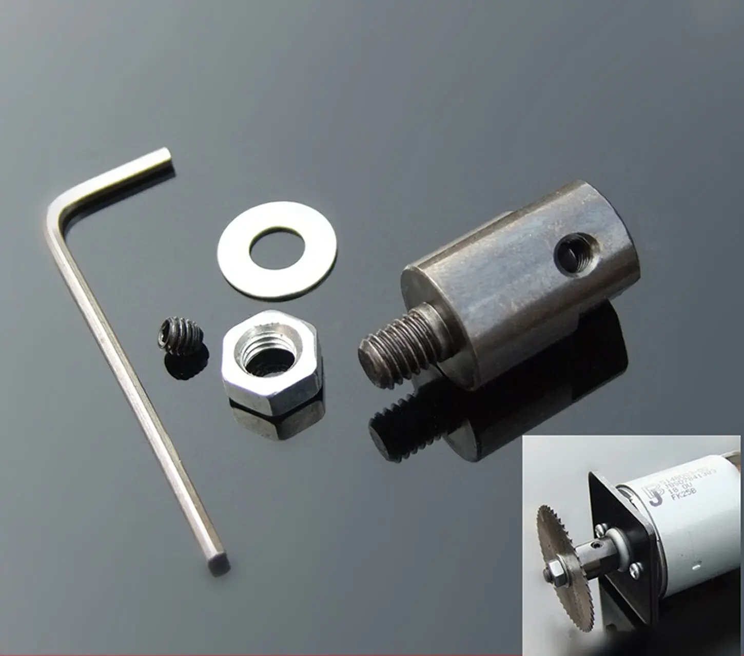 

3.17/4/5/6/8mm Motor Shaft Coupler Sleeve Saw Blade Coupling Saw Chuck Adapter