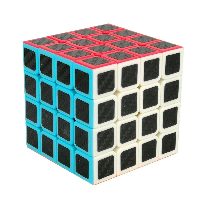 Zcube 2018 новый 4x4x4 из углеродного волокна магический куб головоломка скоростной