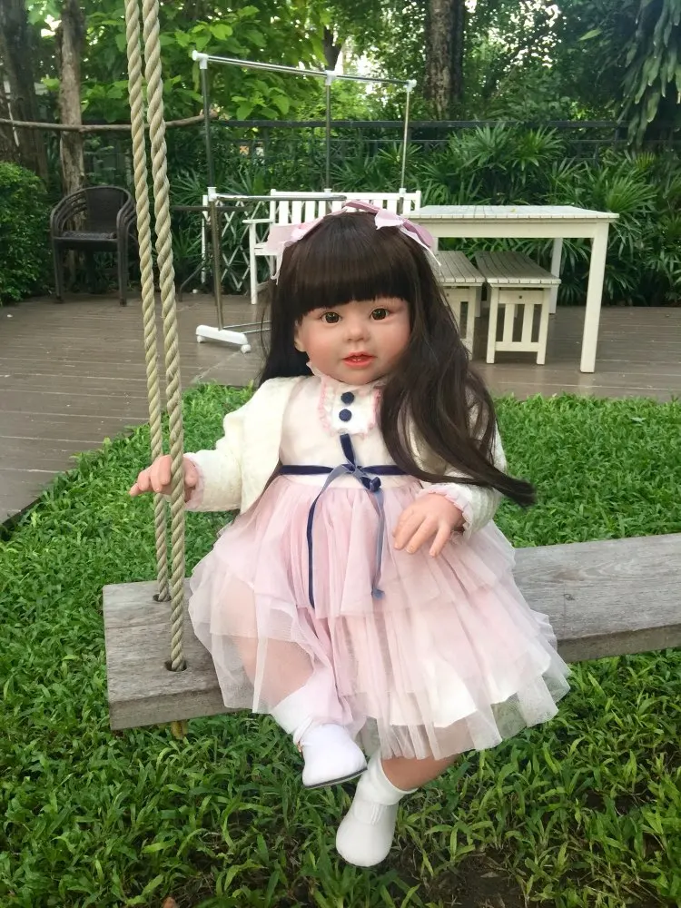 70 см Силиконовая виниловая Кукла Reborn Baby Реалистичная серия эмульсионная кукла