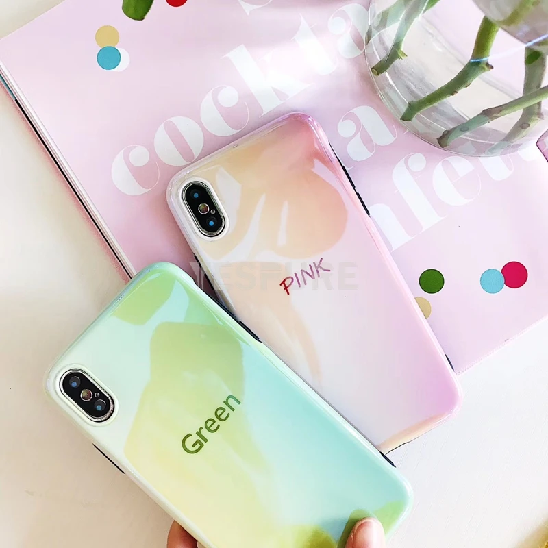 Оптовая продажа дешевая Силиконовая задняя крышка YESPURE для телефона Iphone X 8 8plus 7