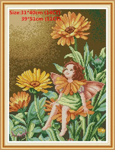 Butterfly fairy 9 Joy Sunday Fairy Набор для вышивания крестиком Fugyer Наборы для вышивания крестиком наборы для вышивания крестиком Набор для вышивания - Цвет: Butterfly fairy 9