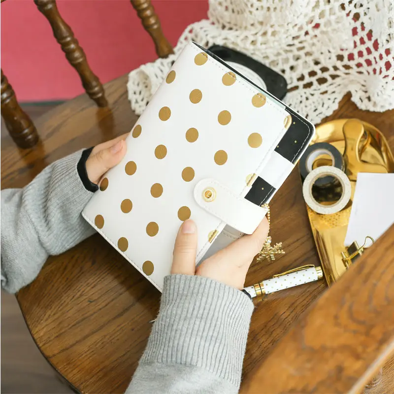 Lovedoki милый фольга планировщик A5 A6 спиральная тетрадь пуля журнал Набор для Filofax