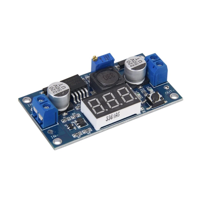 Горячая LM2577 DC Регулируемый повышающий источника питания модуль 3 цифра