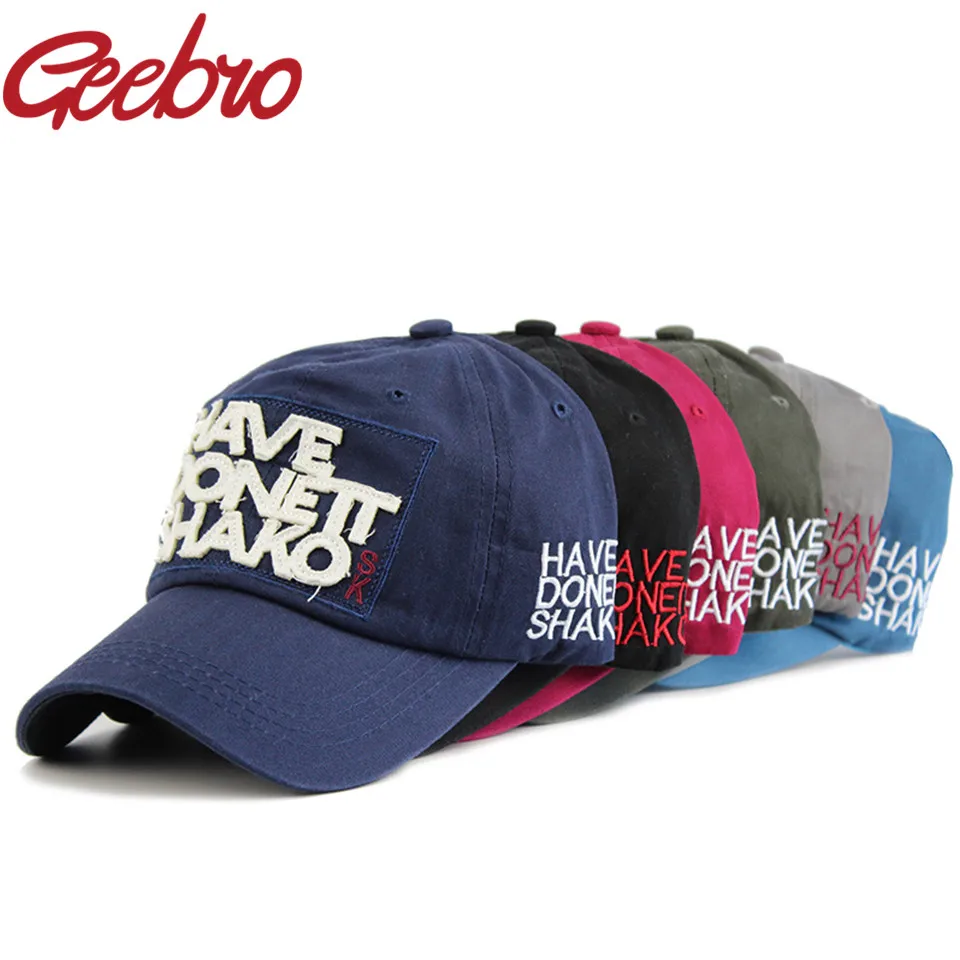 Geebro готово сделать это шако бейсболка Мужская Ретро Родео твердая шляпа вышивка