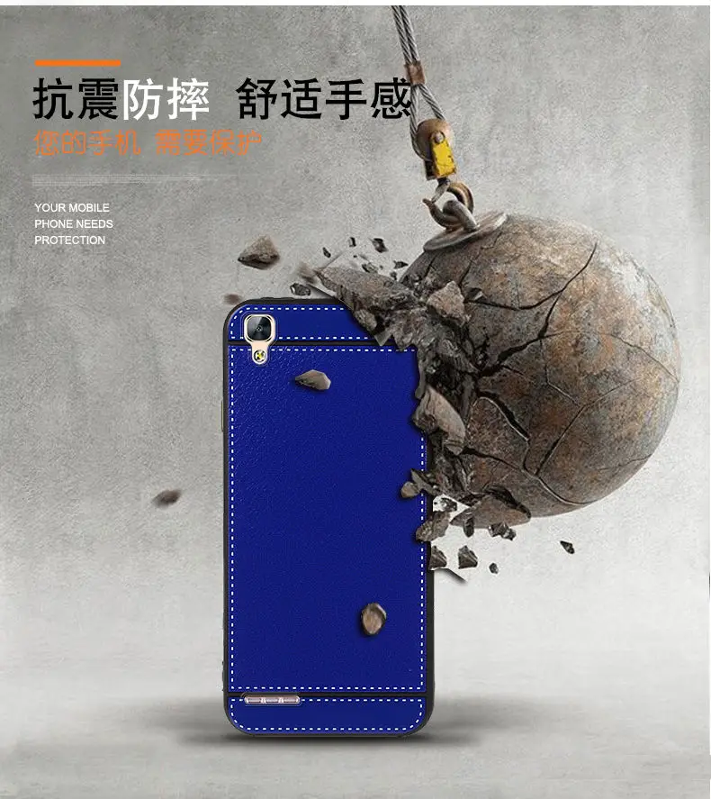 OPPO F1 High Quality Retro Vintage Synthetic Leather Soft TPU Back Cover Case For A35 A35T (5.0&quot) Shell |