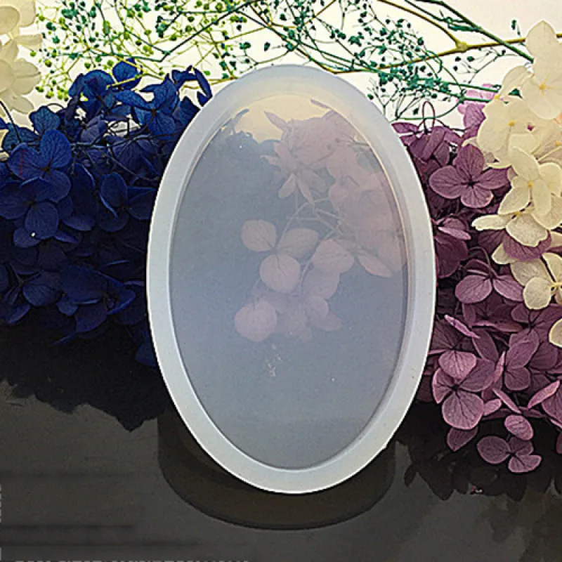 10 шт DIY силиконовые формы, смолы литья формы, глина плесень инструменты, Плоская Круглая/Овальная/прямоугольная форма, белый F60