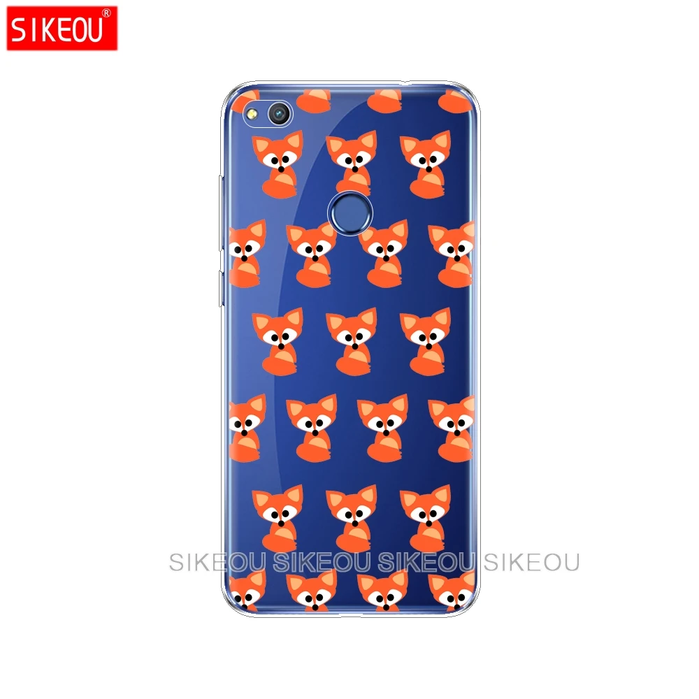 Силиконовый чехол для телефона Huawei P20 P7 P8 P9 P10 Lite Plus Pro 2017 P Smart soft tpu sly fox pattern Защитный чехол|Бамперы| |