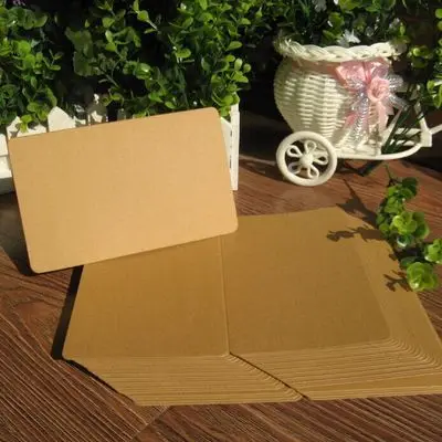 10 шт./упак. DIY пустой раза карты рисованной каракули карты Бумага открытки с днем рождения карты - Цвет: Kraft
