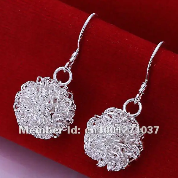 2017 настоящий Oorbellen Pendientes Mujer Orecchini Earings оптовая продажа E076 925 пробы модные