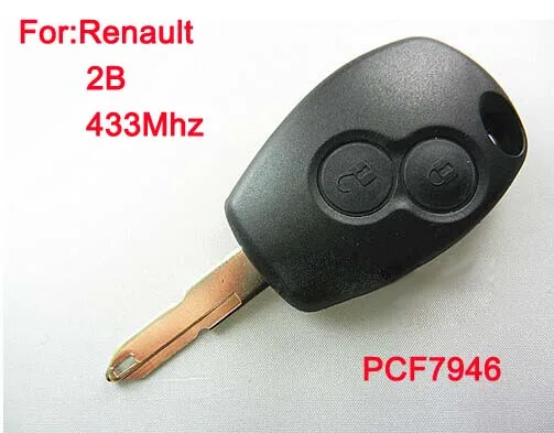 

2-кнопочный дистанционный ключ для Renault с чипом 7946 433 МГц 5 шт./лот