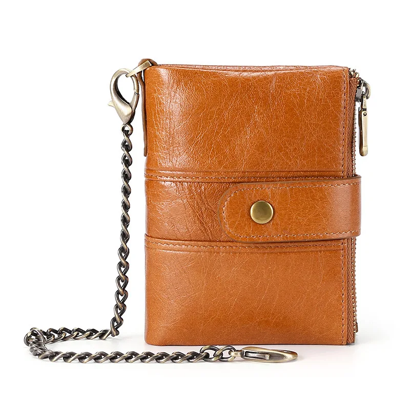 Мужские кошельки из натуральной кожи: Лучший двойной кошелек с рчид-блокировкой