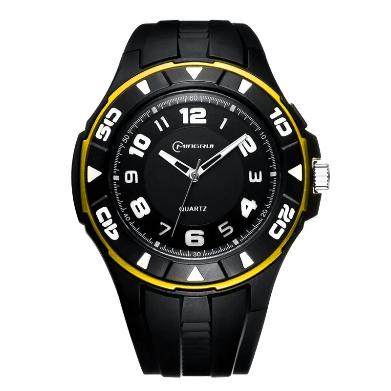 Мужские часы 2020 MINGRUI ударопрочные спортивные водонепроницаемые силиконовые